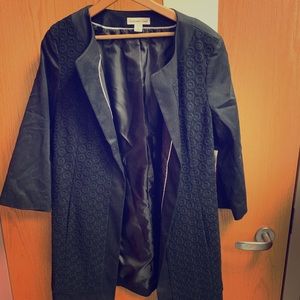 Black Coldwater Creek Ottoman Jacket